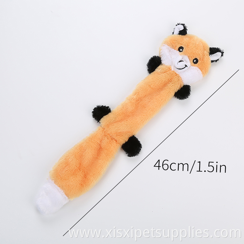 Wholesale Skinny No Stuffing dog squeaky plush toys interactive dog toys bite resistant for pet